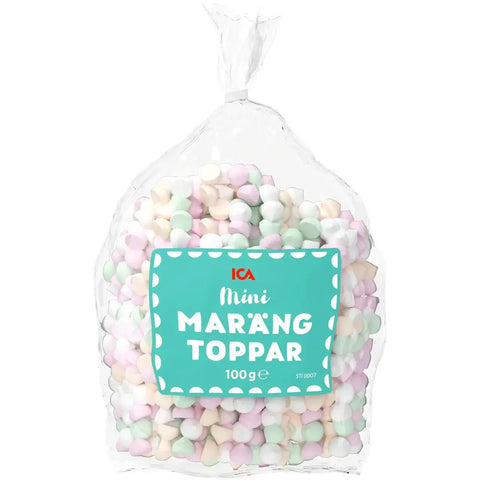 Mini Marängtoppar - Mini Meringue Tops - 100g-Swedishness