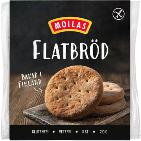 Moilas Flatbröd Glutenfritt 3-p - Flatbread Gluten-free 3-p-Swedishness