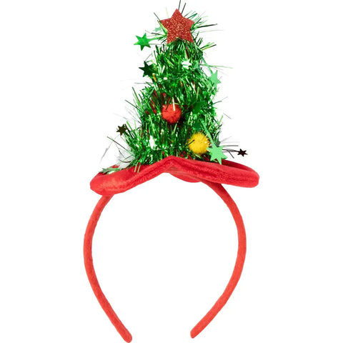 Nordic Season Diadem m julgran röd/grön - Diadem with Christmas tree red/green-Swedishness