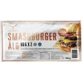 Norrlandsvilt Smashburger Älg - Moose burger 2p 180g-Swedishness