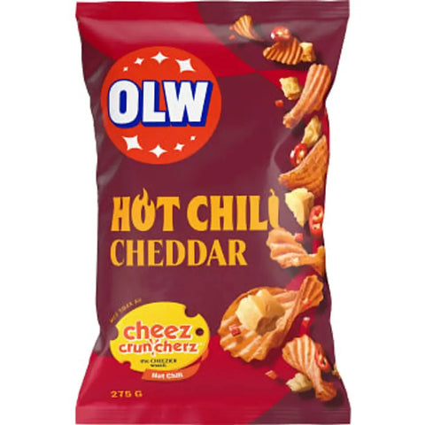 OLW Chips Hot Chili Cheddar - Chips Hot Chili Cheddar - 275g-Swedishness