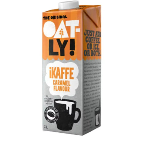 Oatly Havredyck iKaffe Caramel- Oatmeal Dip in Coffee Caramel - 1 l-Swedishness