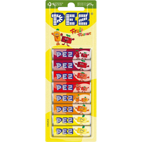 PEZ Frukttablett Refill - Fruit Candy Refills - 8-p 68g-Swedishness