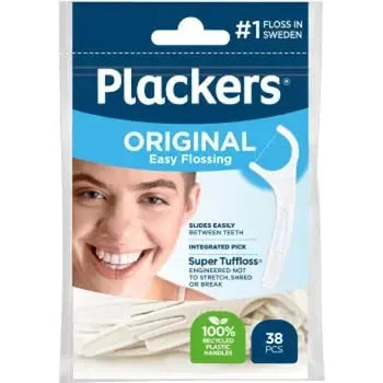 Plackers Grip Tandtråd - Dental floss 38 p-Swedishness