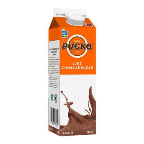 Pucko Chokladmjölk 1,5% - Chocolate drink 1 litre-Swedishness