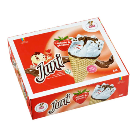 SIA GLASS Gräddglass Juni Laktos och Glutenfri- Icecream Juni Lactose and Glutenfree 6-p - 510 g-Swedishness