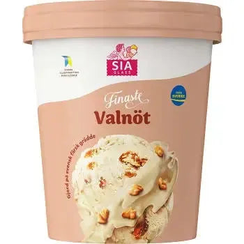SIA GLASS Gräddglass Vår Finaste Valnöt - Ice cream Our Finest Walnut - 500ml-Swedishness