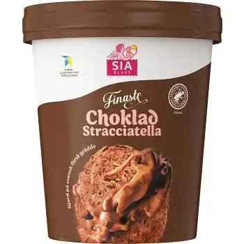 SIA GLASS Vår Finaste Choklad Stracciatella - Our Finest Chocolate Stracciatella - 500ml-Swedishness