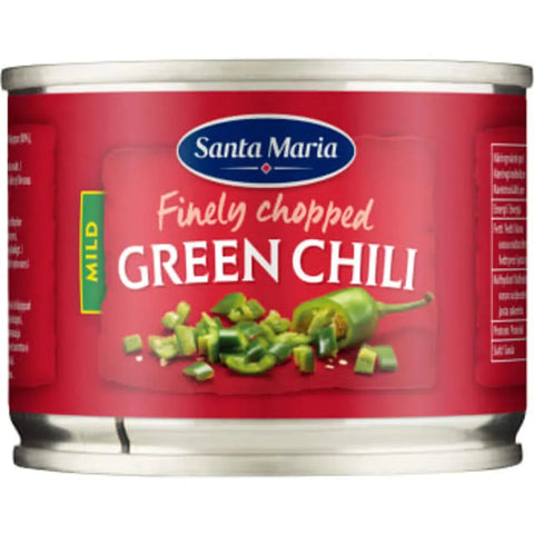 Santa Maria Green Chili Mild - Finely Chopped Green Chili Mild - 113g-Swedishness