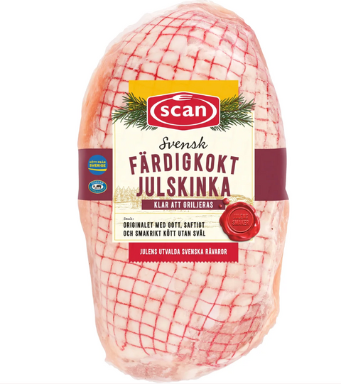 Scan Julskinka Färdigkokt approx. 1.8Kg - Christmas Ham pre-boiled-Swedishness