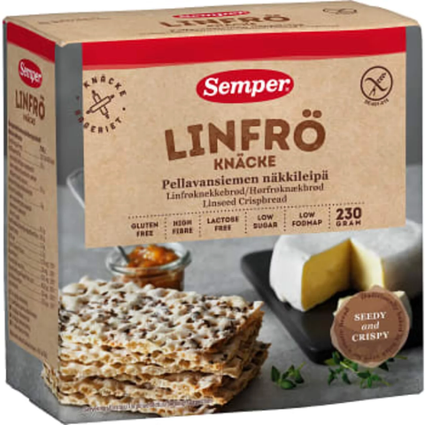 Semper Linfrö Glutenfri - Gluten-free Flaxseed Crisp bread 230g-Swedishness