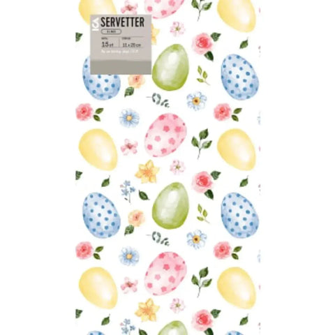 Servett 20cm Glad- Easter Napkins Happy 20 cm 15-p-Swedishness