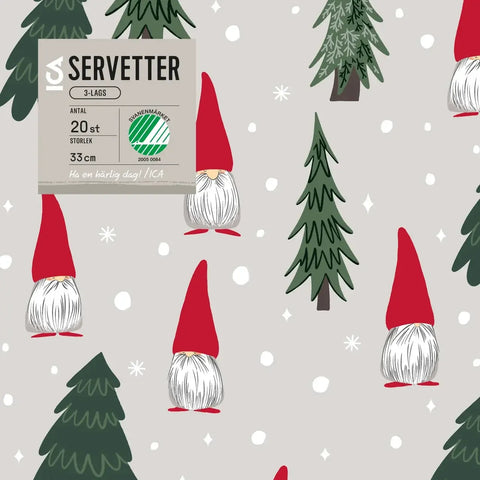 Servett 33cm Nils - Napkin 33cm Nils-Swedishness