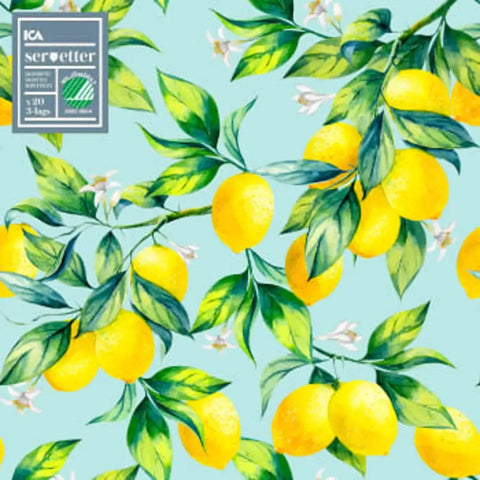 Servett Lemon 33cm 20-p - Napkins 33 cm 20-p-Swedishness
