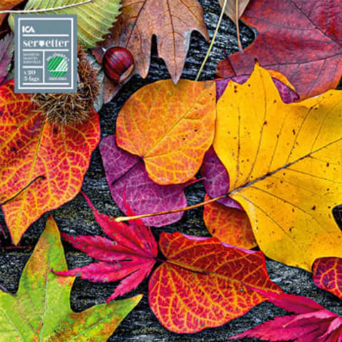Servetter Color Höstlöv - Autumn leaves Napkins 33 cm, 20p-Swedishness