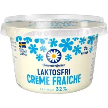 Skånemejerierna Laktosfri Creme fraice - Lactosefree Cream fraiche 200ml-Swedishness