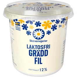 Skånemejerierna Laktosfri Gräddfil 12% - Lactosefree Sourcream 200g-Swedishness
