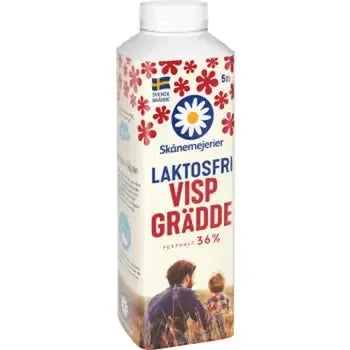 Skånemejerierna Laktosfri Vispgrädde 36% - Lactosefree Whip Cream 36% 5dl-Swedishness