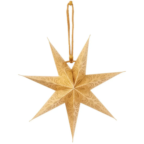 Stjärna Mini guld - Star Mini 20 cm gold-Swedishness
