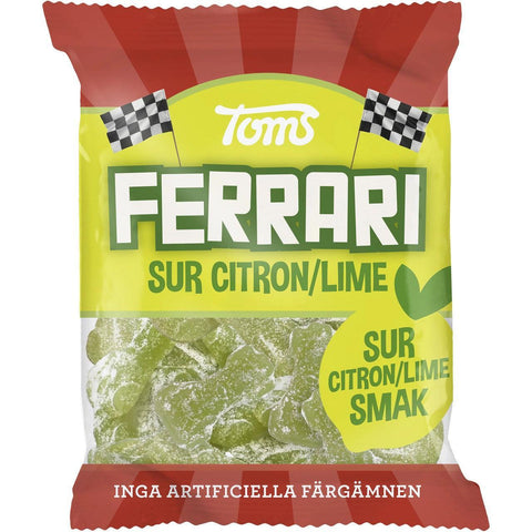 Toms Godispåse Ferrari Sur Citron/Lime - Candy bag Ferrari Sour Lemon/Lime - 120g-Swedishness