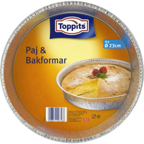 Toppitz Pajformar Runda - Piebaking tins Round 23cm 4-p-Swedishness