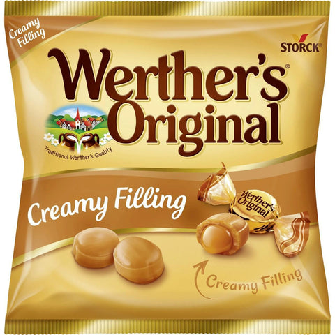 Werther's Original Gräddkaramell Creamy filling - Cream Toffee with Creamy Filling - 135g-Swedishness