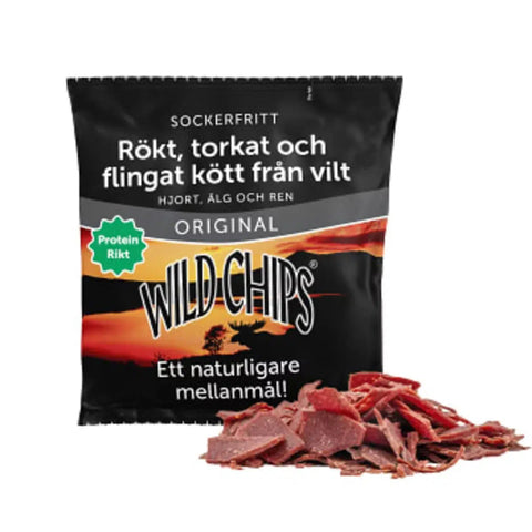Wildman Original Wildchips - Dried Wildgame chips 40g-Swedishness