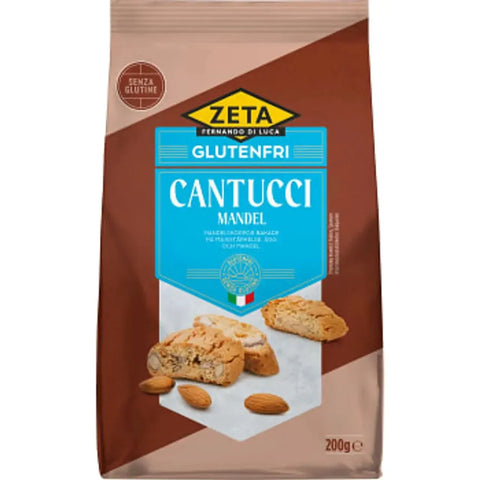 Zeta Cantucci Mandel glutenfri - Cantucci Almond Gluten-free - 200g-Swedishness