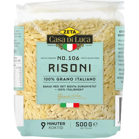 Zeta Risoni - Risoni pasta - 500g-Swedishness