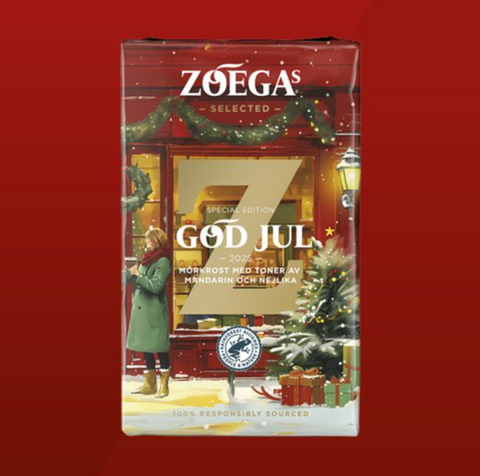 Zoegas Julkaffe malet 2025 - Ground Dark Roasted Coffee 450 g-Swedishness