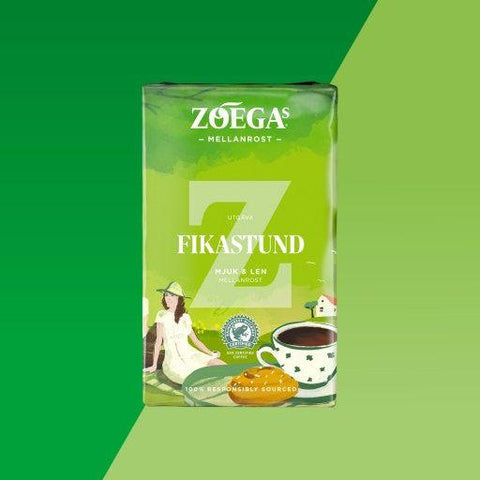 Zoegas Kaffe Fikastund- Coffee time strong extra dark roasted brew coffee - 450 g-Swedishness