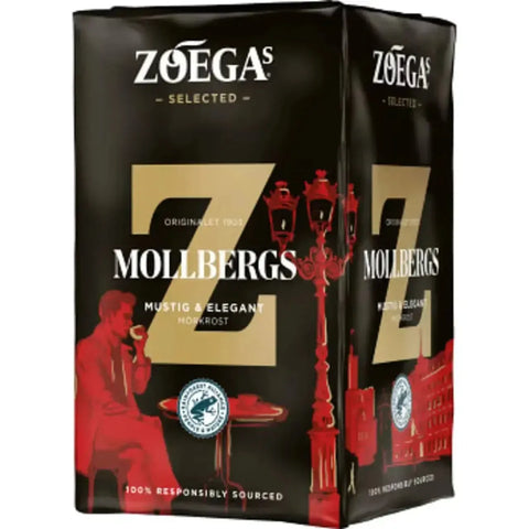 Zoegas Mollbergs Blandning - Ground Dark Roasted Coffee 450 g-Swedishness