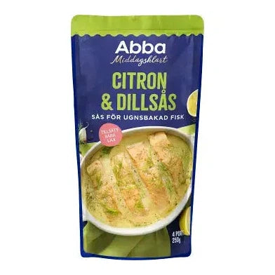 Abba Citron & Dillsås för ugnsbakad lax - Lemon and Dillsauce for Salmon 250 g-Swedishness