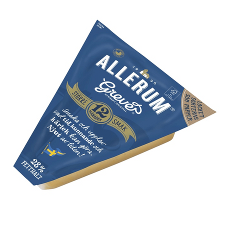 Allerums Grevé 12 mån 28% - Matured for 12 months Cheese 700g-Swedishness