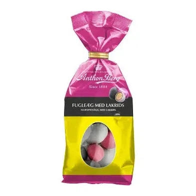 Anthon Berg Marsipanägg Lakrits - Marzipan Eggs Liquorice, 124gr-Swedishness