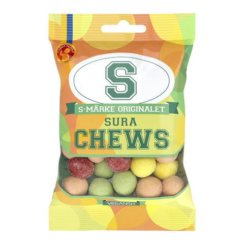 Candypeople S-märke Sura Chews - Vegan 70 g-Swedishness