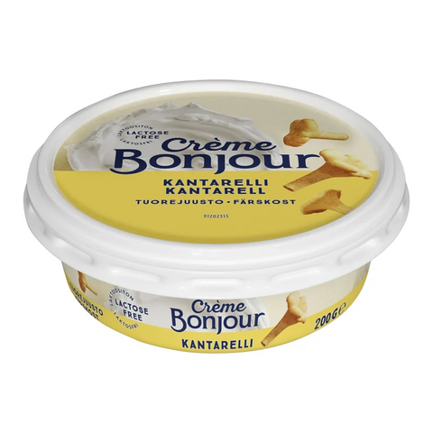 Creme Bonjour Färskost Kantarell Laktosfri - Cheese Spread Chantarelle lactose free 200 gr-Swedishness