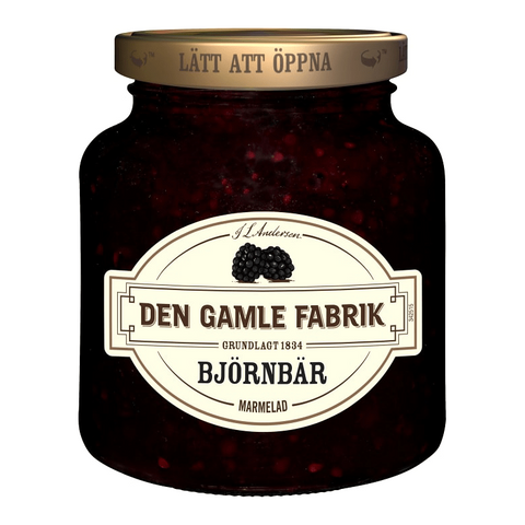 Den Gamle Fabrik Björnbär Marmelad - Blackberry Marmelade 380 g-Swedishness