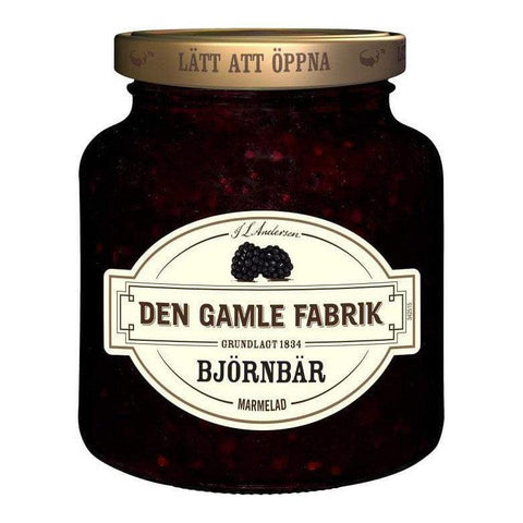 Den Gamle Fabrik Björnbär Marmelad - Blackberry Marmelade 380 g-Swedishness