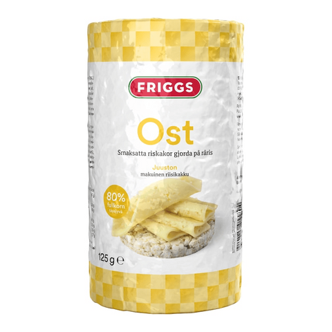 Friggs Riskakor Ost - Rice Cakes Cheese 125g-Swedishness