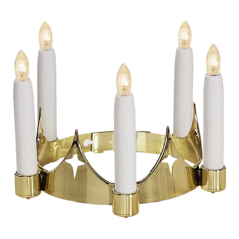 Konstsmide Luciakrona Guld - St Lucia Crown Goldcolored-Swedishness