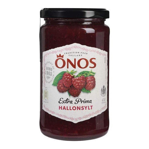 Önos Hallonsylt Extra Prima - Raspberry Jam 410 g-Swedishness