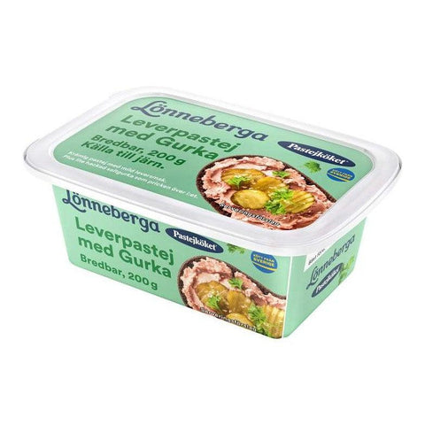 Pastejköket Leverpastej Gurka - Liverpaté Spread Cucumber 200 g-Swedishness
