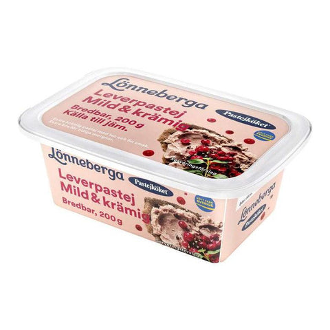 Pastejköket Leverpastej Mild & Krämig - Liverpaté spreed Mild & Creamy 200 g-Swedishness