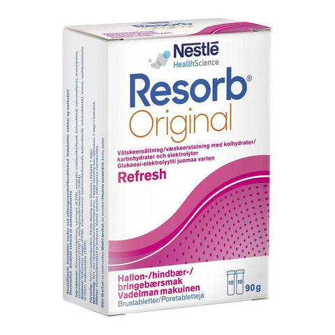 Resorb Vätskeersättning Hallon - Hydration Tablets Raspberry 2x20 pcs 90 gr-Swedishness