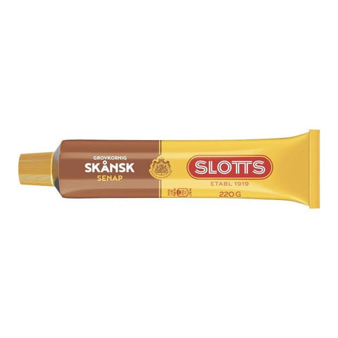 Slotts Grovkornig Senap - Mustard Coarse-Grained 220gr-Swedishness