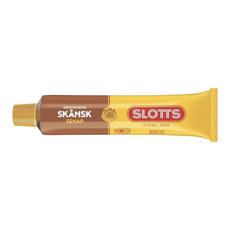 Slotts Grovkornig Senap - Mustard Coarse-Grained 220gr-Swedishness