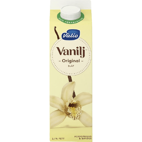 Valio Vaniljyoghurt 2,1% - Vanilla Yogurt 1l-Swedishness