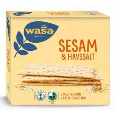 Wasa Knäckebröd Sesam & Havssalt - Crispbread Sesame & Sea salt 190 g-Swedishness