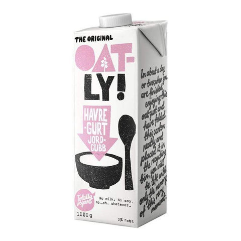 Oatly Havregurt Jordgubb - Oat Gurt Strawberry 1 l-Swedishness